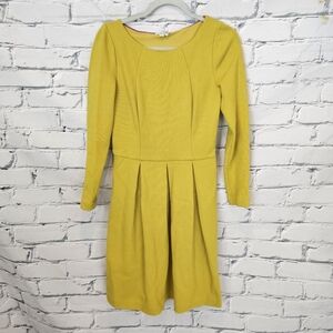 Boden Lindsey Ponte Dress In Citron